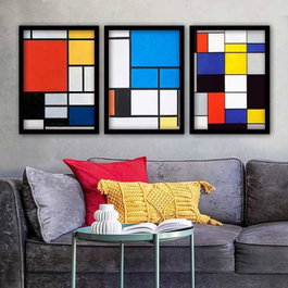 Wallity Cuadro Decorativo Enmarcado Multicolor (3 Piezas)